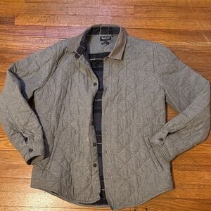 Barbour Gray Quilted Men's Jacket Large